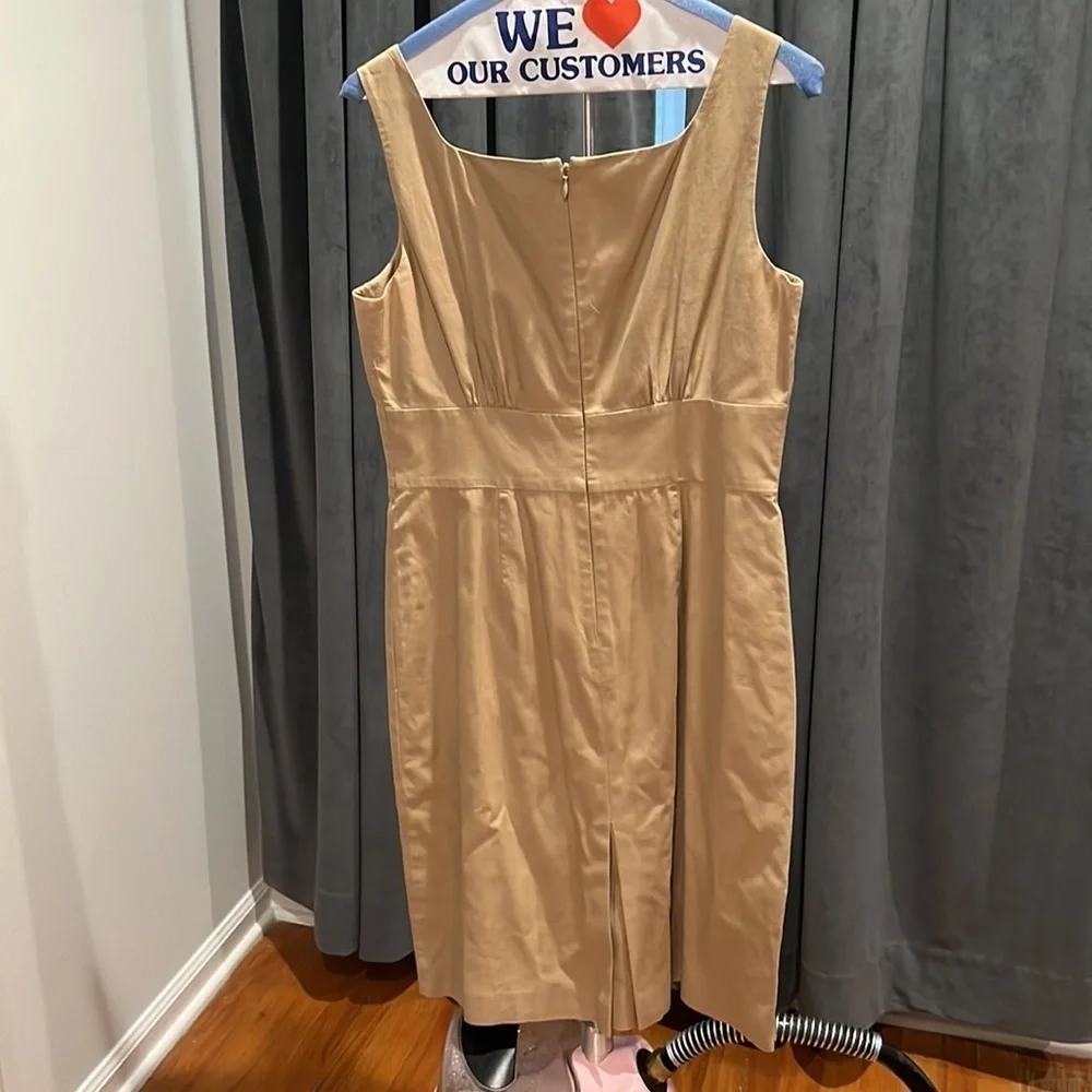 J. Crew khaki sleeveless dress